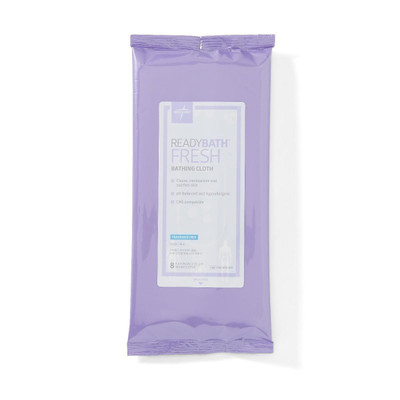Medline ReadyBath Fresh Bathing Cloth 20x20cm Fragrance Free  by  available at SuperPharmacy Plus