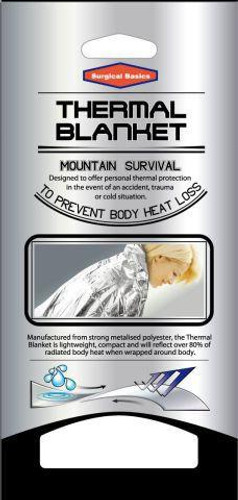 Surgical Basics Thernal Emergency Survial Blanket  by  available at SuperPharmacy Plus