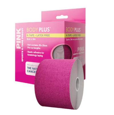 Body Plus Kinesiology Sports Tape 5cm x 5m Pink  by  available at SuperPharmacy Plus