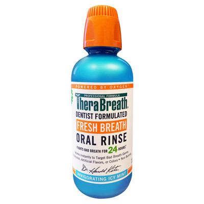 TheraBreath Icy Mint Oral Rinse 473ml  by Thera Breath available at SuperPharmacy Plus