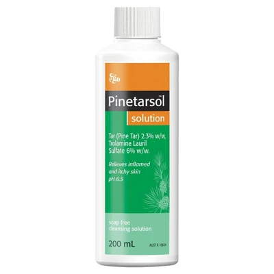 Ego Pinetarsol Solution 200mL  by Ego Pharmaceuticals available at SuperPharmacy Plus