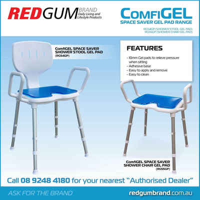 ComiGel Shower Stool Gel Pad  by Redgum available at SuperPharmacy Plus