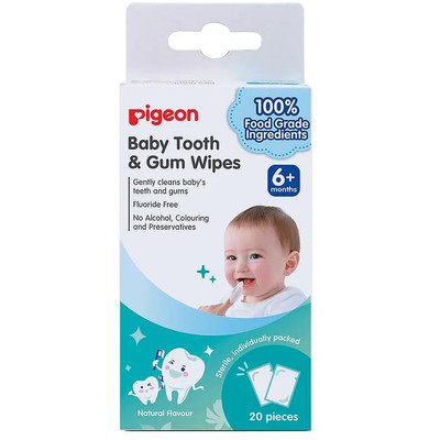 Pigeon Tooth and Gum Wipes 20 pieces  by  available at SuperPharmacy Plus