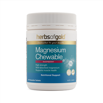 Herbs of Gold Magnesium Chewable | 60 Tablets