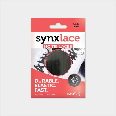 Synxlace No Tie Laces Black  by  available at SuperPharmacy Plus