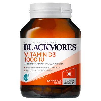 Blackmores Vitamin D3 1000IU 200 Capsules  by  available at SuperPharmacy Plus