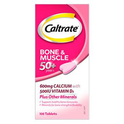 Caltrate Bone & Muscle 50 | 100 Tablets  by  available at SuperPharmacy Plus