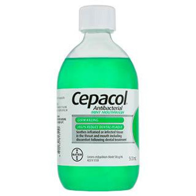 Cepacol Antibacterial Mint Mouthwash 500mL  by  available at SuperPharmacy Plus