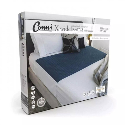 Conni X-wide Reusable Bed Pad with Tuck-ins | Teal Blue  by  available at SuperPharmacy Plus