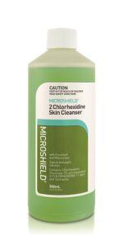 Microshield Chlorhexidine Skin Cleanser 500mL  by Schulke available at SuperPharmacy Plus