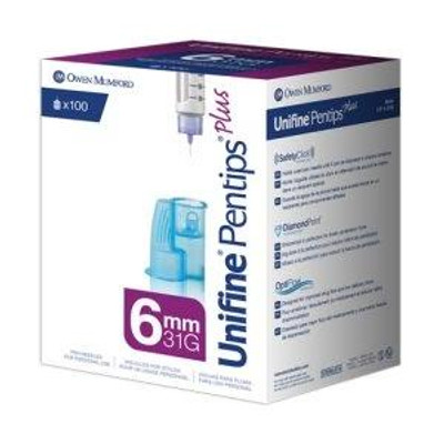 Unifine Pentips Plus 31G x 6mm | 100 Pack  by  available at SuperPharmacy Plus