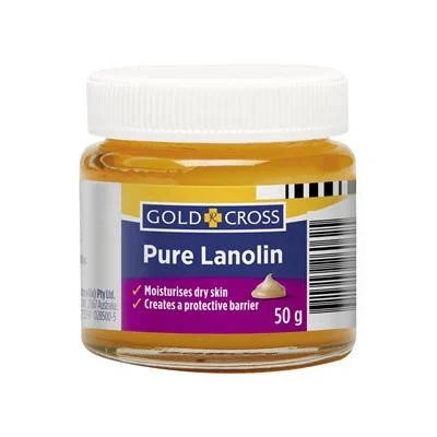 Gold Cross Wool Fat Pure Lanolin Jar | 50g