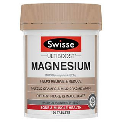 Swisse Ultiboost Magnesium | 120 Tablets  by  available at SuperPharmacy Plus
