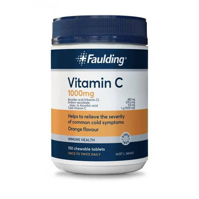 Faulding Remedies Vitamin C 1000mg Chewable | 150 Tablets  by  available at SuperPharmacy Plus