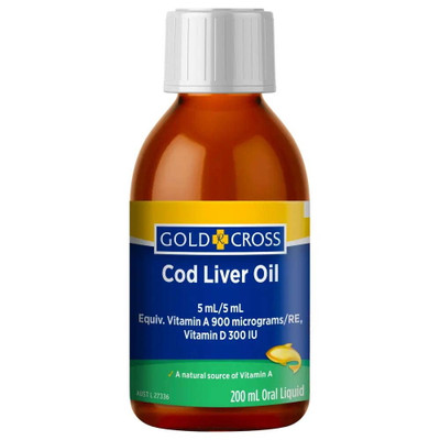 Gold Cross Cod Liver Oil Oral Liquid | 200ml  by  available at SuperPharmacy Plus