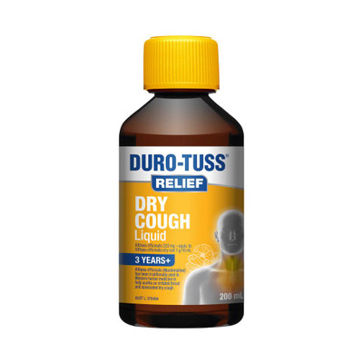 Durotuss Relief Dry Cough Liquid | 200ml  by  available at SuperPharmacy Plus