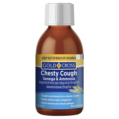 Gold Cross Senega & Ammonia Chesty Cough | 200ml