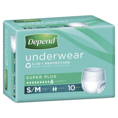 Depend Super Plus S/M 10PK  by  available at SuperPharmacy Plus