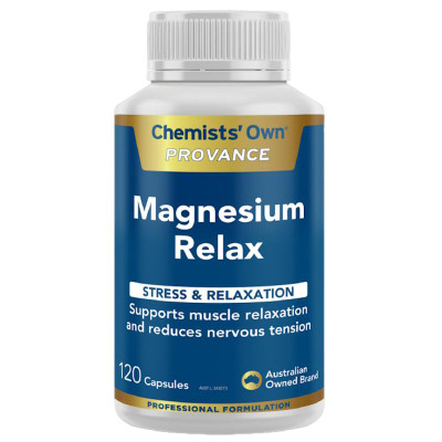 Chemist Own Provance Magnesium Relax | 120 Capsules  by  available at SuperPharmacy Plus