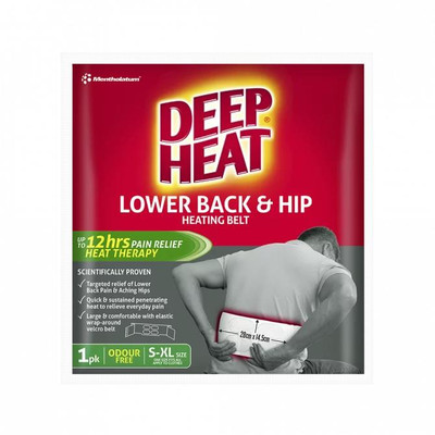 Deep Heat Lower Back & Hip Heating Belt | 1 Pack  by  available at SuperPharmacy Plus