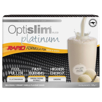 Optislim VLCD Platinum Shake Vanilla | 21x25g  by  available at SuperPharmacy Plus