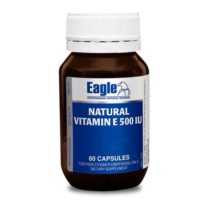 Eagle Natural Vitamin E 500iu | 60 Capsules  by  available at SuperPharmacy Plus