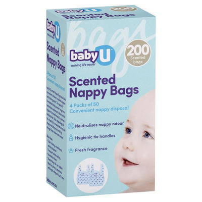 BabyU Scented Nappy Bag | 200 Pack