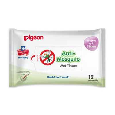 Pigeon Anti-Mosquito Wet Tissue | 12 Pack  by  available at SuperPharmacy Plus