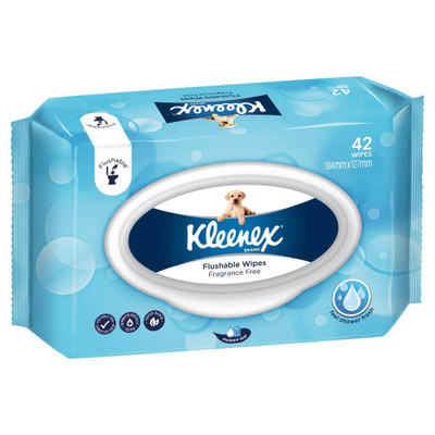 Kleenex Flushable Wipes Unscented Refill | 42 Pack  by  available at SuperPharmacy Plus