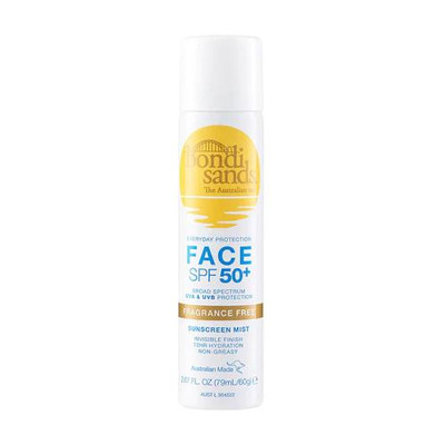 Bondi Sands Fragrance Free Face Sunscreen Mist SPF50+ | 60g  by  available at SuperPharmacy Plus