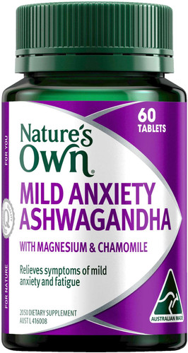 Nature's Own Mild Anxiety Ashwagandha | 60 Tablets | Buy for 31.95 | Natures Own |