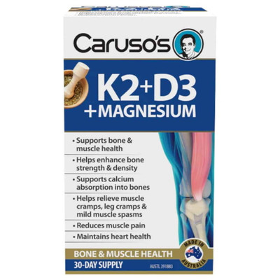 Caruso’s K2 + D3 + Magnesium | 30 Day Supply | Buy for 39.95 | |