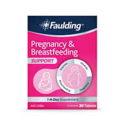 Faulding Pregnancy and Breastfeeding Support Supplement 30 Tablets Faulding SuperPharmacyPlus