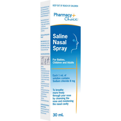 Pharmacy Choice - Saline Nasal Spray 30mL