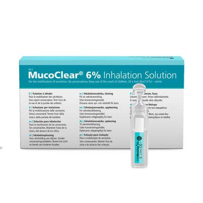 Mucoclear 6% Hypertonic Saline Inhalation | 60 Pack | Buy for 129.95 | |