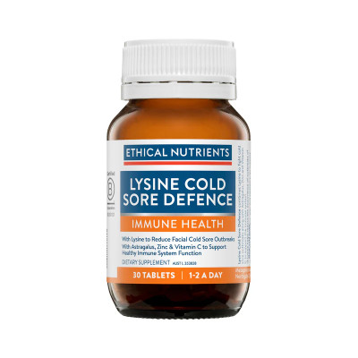 Ethical Nutrients Lysine Viral Cold Sore Defence 30 Tablets Ethical Nutrients SuperPharmacyPlus