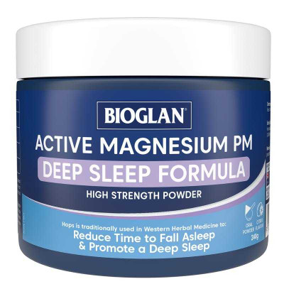 Bioglan Active Magnesium PM Deep Sleep Formula Packaging