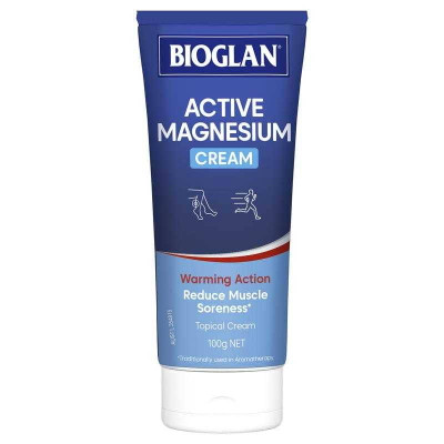 Bioglan Active Magnesium Cream 100g Front Packaging