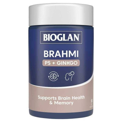 Bioglan Brahmi + PS + Ginkgo | 50 Capsules – Packaging