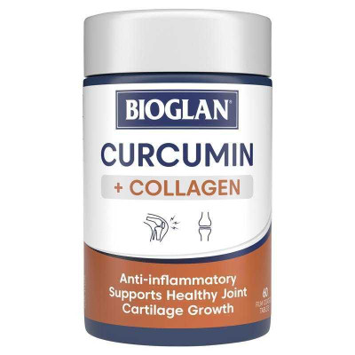 Bioglan Curcumin Plus Collagen | 60 Tablets – Packaging