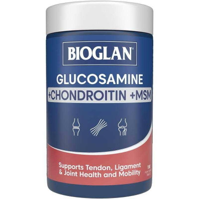 Bioglan Glucosamine + Chondroitin + MSM | 180 Tablets – Packaging