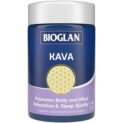 Bioglan Kava | 40 Capsules – Packaging