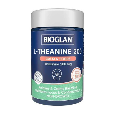 Bioglan L-Theanine 200 Calm & Focus 60s – Packaging