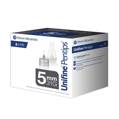 Unifine Pentips 31G x 5mm | 100 Pack