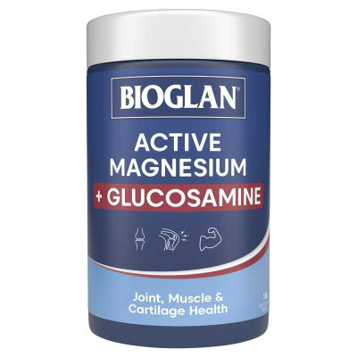 Bioglan Active Magnesium + Glucosamine 180 Tablets – Packaging
