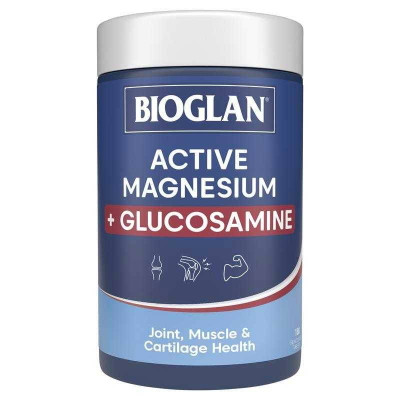 Bioglan Active Magnesium + Glucosamine 180 Tablets – Packaging