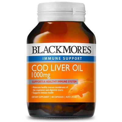 Blackmores Cod Liver Oil 1000mg 80 Capsules Blackmores SuperPharmacyPlus