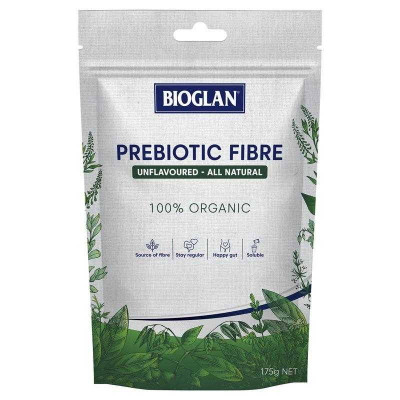 Bioglan Naturals 100% Organic Prebiotic Fibre 175g – Packaging