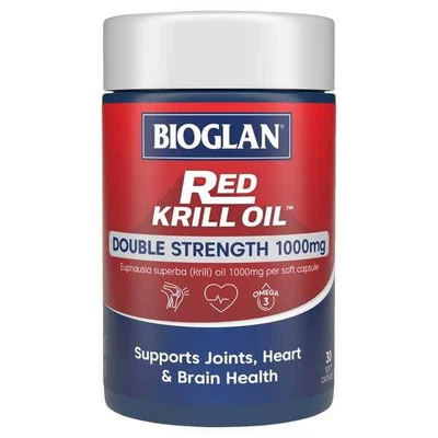 Bioglan Red Krill Oil Double Strength 30s – Packaging