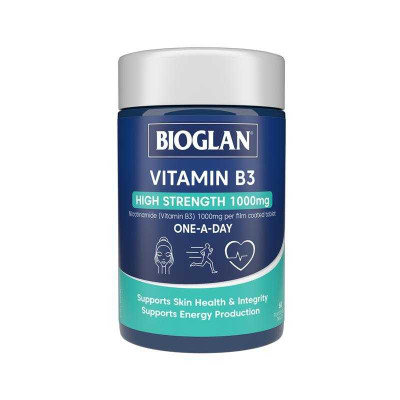 Bioglan Vitamin B3 High Strength 1000mg 60s – Packaging Bioglan Vitamin B3 High Strength 1000mg 60s – Packaging